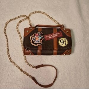 Brown Hogwarts Crossbody Bag